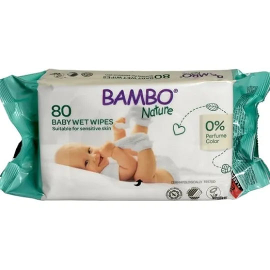 ABENA Bambo Nature Våtservett Oparfymerade 15 x 20 80 st