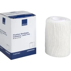 ABENA Fixeringsbinda Självhäftande Vit 8 cm x 4 m