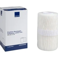 ABENA Fixeringsbinda Självhäftande Vit 10 cm x 4 m