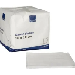 ABENA Kompress Gasväv Vit 10 x 10 cm 100 st