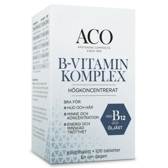 ACO B-vitamin Komplex 100 tabletter