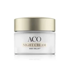 ACO Face Age Delay+ Night Cream Anti Age Nattkräm Parfymerad 50 ml
