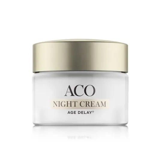 ACO Face Age Delay+ Night Cream Anti Age Nattkräm Parfymerad 50 ml