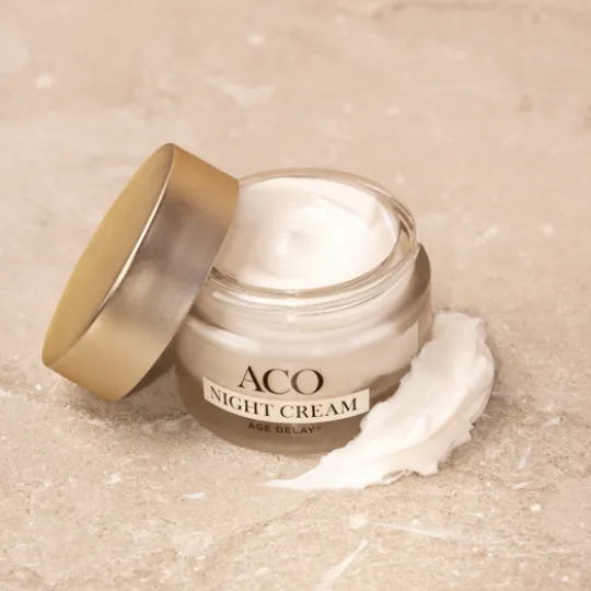 ACO Face Age Delay+ Night Cream Anti Age Nattkräm Parfymerad 50 ml