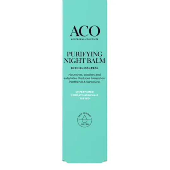 ACO Face Purifying Night Balm Nattkräm Oparfymerad 50 ml