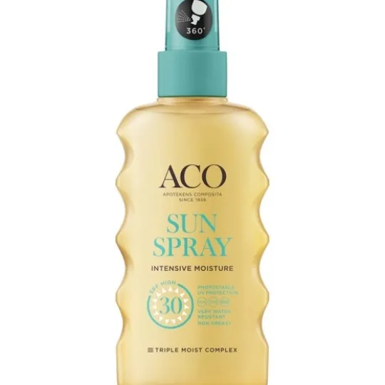 ACO Sun Pump Spray SPF30 Parfymfri Solskydd Kropp 175 ml