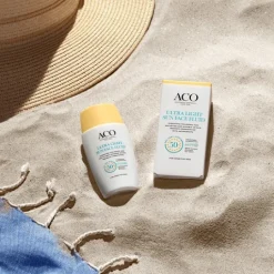ACO Sun Ultra Light Face Fluid SPF50+ Ultralätt Solskydd Ansikte 40 ml