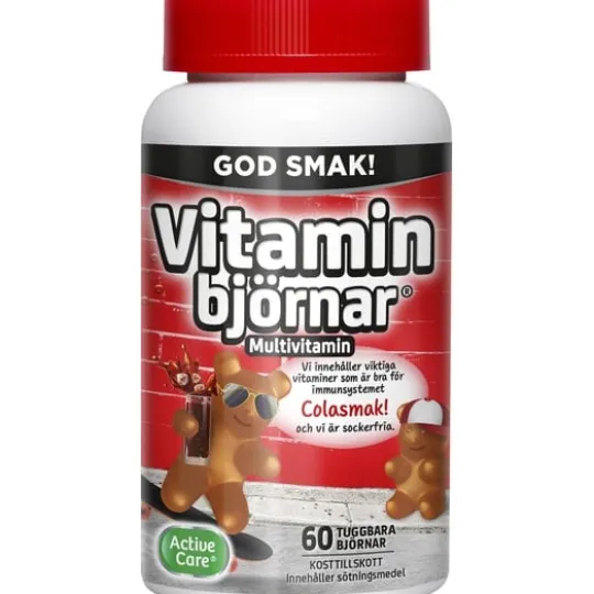 Active Care Vitaminbjörnar Cola 60 gummies