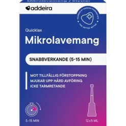 Addeira Quicklax Mikrolavemang 12 x 5 ml