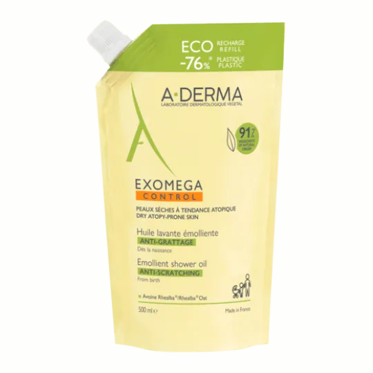 A-derma Exomega Control Shower Oil Refill 500 ml