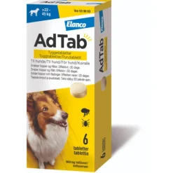 AdTab 900 mg Tuggtabletter för Hund > 22–45 kg 6 st