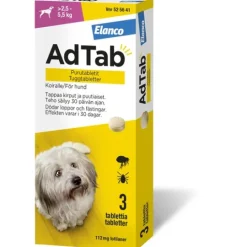AdTab 112 mg Tuggtabletter för Hund > 2,5–5,5 kg