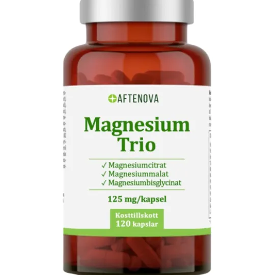 AfteNova Magnesium Trio 125 mg 120 kapslar