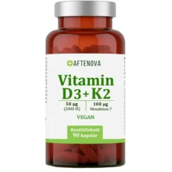 AfteNova Vitamin D3 + K2 90 kapslar