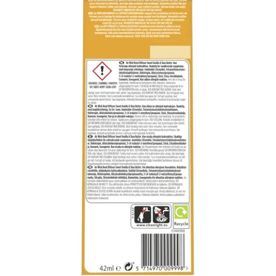 Air Wick Reed Diffuser Sweet Vanilla & Shea Butter 42 ml