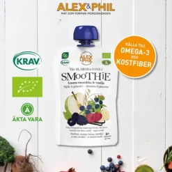 Alex&Phil Blåbär & vaniljsmoothie 5 x 100 g
