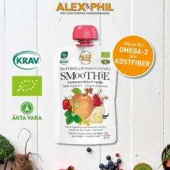 Alex&Phil Persika & vaniljsmoothie 5 x 100 g