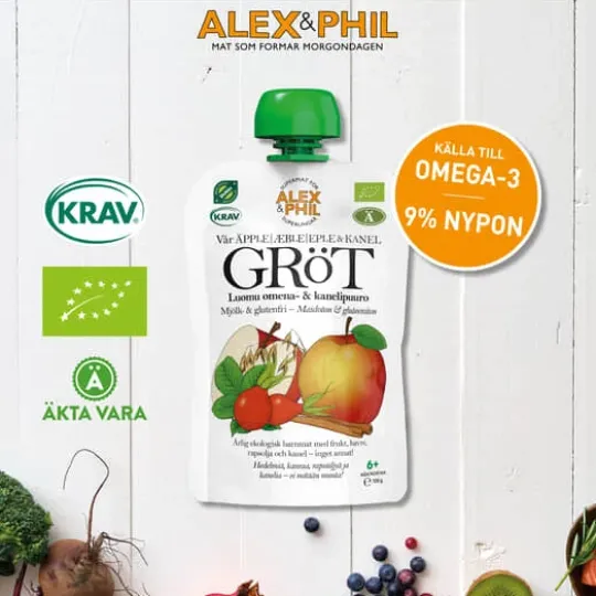 Alex&Phil Äpple & kanelgröt 5 x 100 g