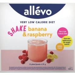 Allévo Shake Banana/Raspberry VLCD 15 påsar x 39 g