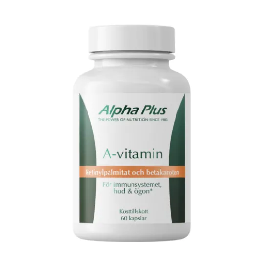 Alpha Plus A-vitamin 60 kapslar