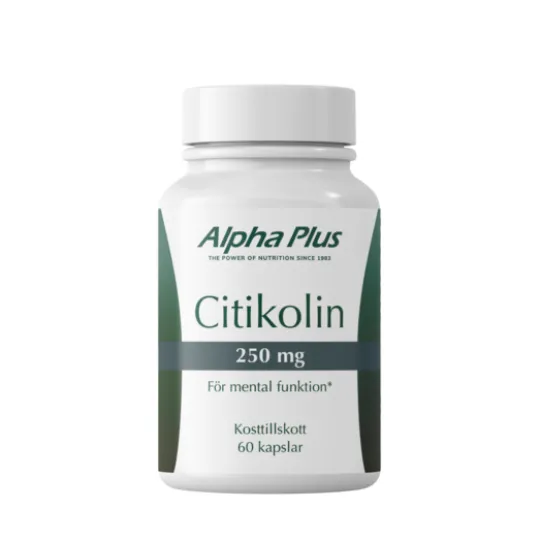 Alpha Plus Citikolin 250 mg 60 kapslar