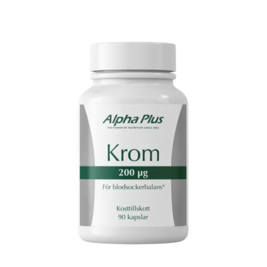 Alpha Plus Krom 200 µg 90 kapslar