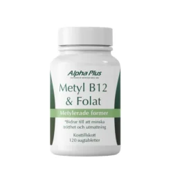 Alpha Plus Metyl B12 & Folat 120 sugtabletter
