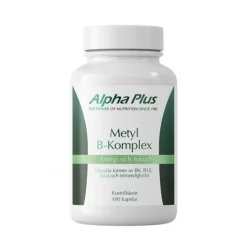 Alpha Plus Metyl B-komplex 100 kapslar