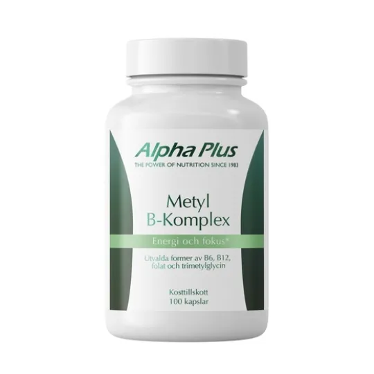 Alpha Plus Metyl B-komplex 100 kapslar