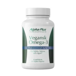 Alpha Plus Vegansk Omega 3 (Algolja) 60 mjuka kapslar