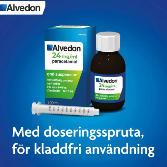 Alvedon 24 mg/ml 100 milliliter Oral suspension
