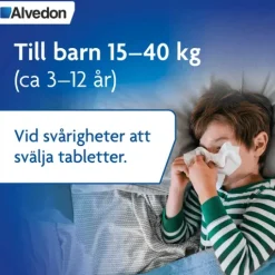 Alvedon Munsönderfallande tablett 250 mg 12 st (15-40 kg)