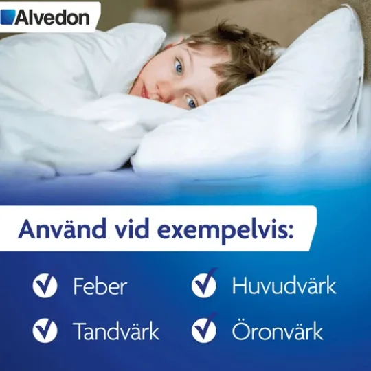 Alvedon Munsönderfallande tablett 250 mg 12 st (15-40 kg)