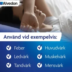 Alvedon Munsönderfallande tablett 500 mg 16 st