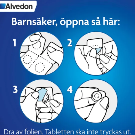 Alvedon Munsönderfallande tablett 500 mg 16 st
