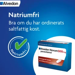 Alvedon Novum, filmdragerad tablett 500 mg, 20 st