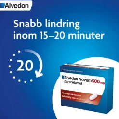 Alvedon Novum, filmdragerad tablett 500 mg, 20 st