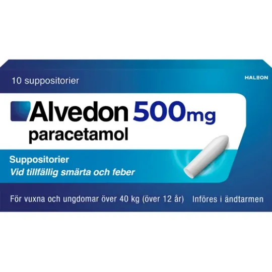 Alvedon Suppositorium 500 mg 10 st
