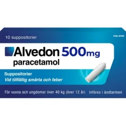 Alvedon Suppositorium 500 mg 10 st