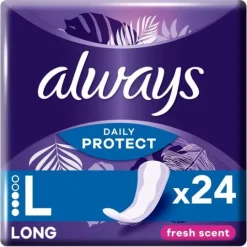 Always Daily Protect Long Trosskydd Med Fräsch Doft 24 st