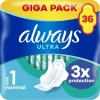 Always Ultra Sanitetsbindor Normal Med Vingar Storlek 1 36 st