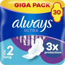 Always Ultra Sanitetsbindor Long Med Vingar Storlek 2 30 st