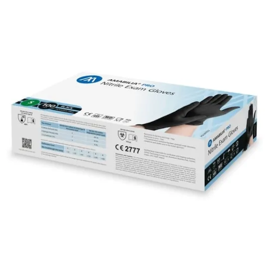 Amabilia Pro Nitrilhandskar Svart S 100 st