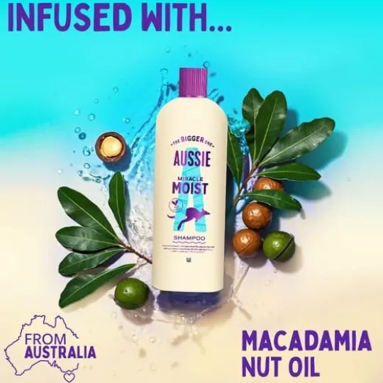 Aussie Miracle Moist Schampo 600 ml
