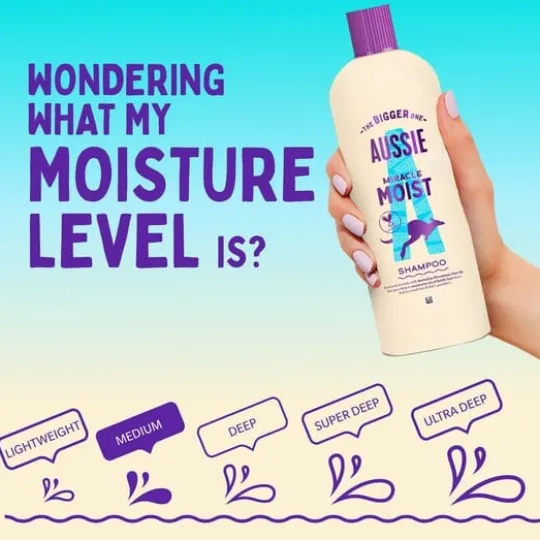 Aussie Miracle Moist Schampo 600 ml
