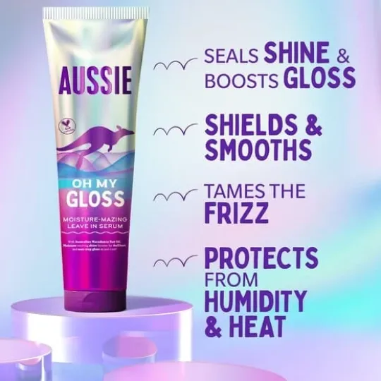 Aussie Oh My Gloss Moisture-Mazing Leave in Serum 160 ml