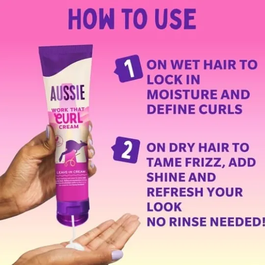 Aussie Work That Curl Cream 160 ml