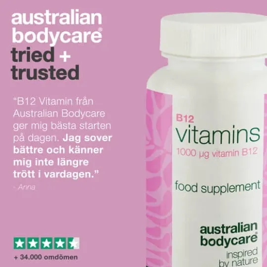 Australian Bodycare B12 Vitamins 60 kapslar
