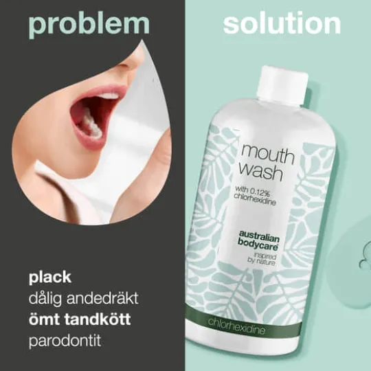 Australian Bodycare Mouth Wash with Chlorhexidine 500 ml