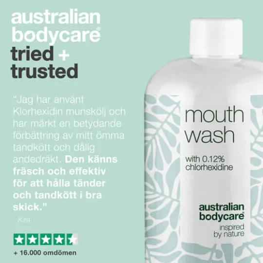 Australian Bodycare Mouth Wash with Chlorhexidine 500 ml